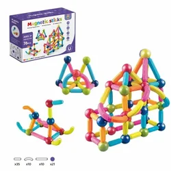 11-43749 Magnetne kocke štapići 76 kom