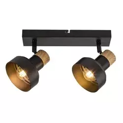 Rabalux Spot lampa Saskia, 2x15W, 2xE14, Crna