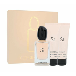 Giorgio Armani Si darilni set parfumska voda 50 ml + losjon za telo 75 ml + gel za prhanje 75 ml za ženske