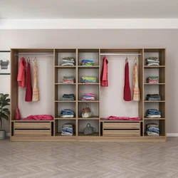 Hanah Home Garderober Kale-7673, 315x210x52 cm, Braon