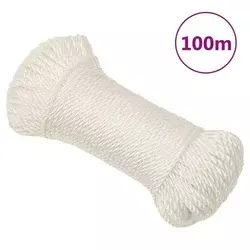 Radno uže bijelo 6 mm 100 m od polipropilena