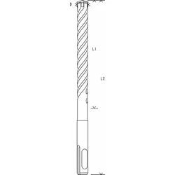 Bosch Hamer burgija SDS plus-5X 2608836626, 16 x 550 x 610 mm