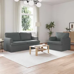 Set sofe 2 pcs Tamno siva 162 x 80 x 85 cm tkanina