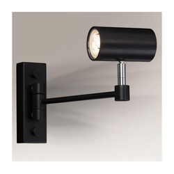 Shilo 2209 - Zidna lampica FUSSA 1xGU10/15W/230V crna