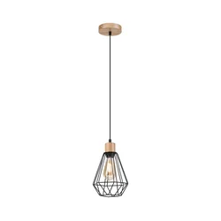 Brilagi - Luster na kablu WOODY BASKET 1xE27/60W/230V hrast