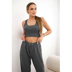 Set top+pants graphite