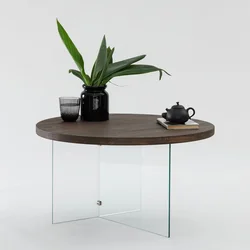 Hanah Home Klub sto Serenity, 70x40x cm, Braon