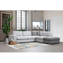 Atelier del Sofa Ugaona garnitura Loop 2 95x85x246cm Siva