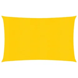 Jedro za zaštitu od sunca 160 g/m2 pravokutno žuto 6x8 m HDPE