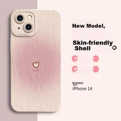 Yingkaida Maska za mobilni telefon iPhone 14, Roze