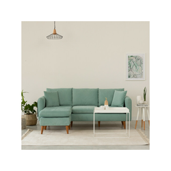 Atelier Del Sofa Kotna zofa, levi kot Sofia - morsko zelena