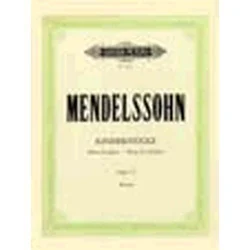 MENDELSSOHN:KINDERSTUCKE OP.72