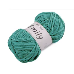 Pletena preja Emily 100 g - turkizna