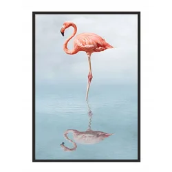 shumee PLAKAT V OKVIRJU 43x33 cm Flamingo P687