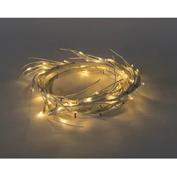 Svetleća snežna grana LED, 150 cm, 56 lampica, Bela