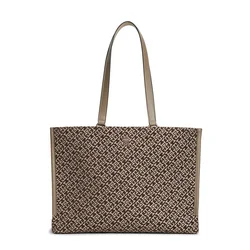 TOMMY HILFIGER Nakupovalna torba kremna/čokolada/mokka