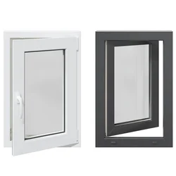 Prozor za podrum RISOR 50 x 75 cm PVC i staklo Antracit