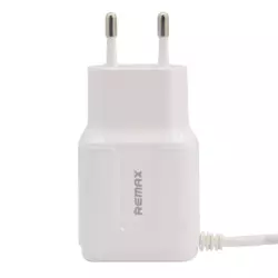 Kucni punjac REMAX RP-U22 HT2/ 1 dual USB 2.4A sa kablom iPhone Lightning beli