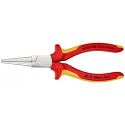Knipex 1000V VDE izolovana klešta sa dugim okruglim čeljustima 160mm - hromirana (30 36 160)