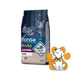 Monge Bwild Low Grain Kitten, Goose 1.5kg, Hrana Za Mačiće Bogata Mesom Guske