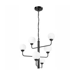 Luster na lancu OSCAR 6xG9/5W/230V crna