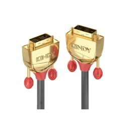 Lindy 36217 DVI cable 20 m DVI-D Gold,Grey