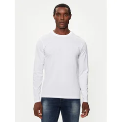 JOOP! Jeans Majica z dolgimi rokavi 30033284 Bela Modern Fit