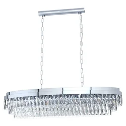 EGLO Viseća lampa VALPARAISO 1 13xE14 hrom kristal 39495