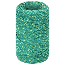 vidaXL Večnamenska uporabna vrv 2 mm 250 m Zelena PP