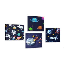Komplet slik tajno vesolje - 4x 40x40