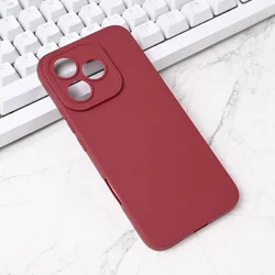 Silikonska maska za Honor 400 Lite Pro Camera, Bordo