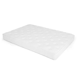 Costway Dvojna vzmetnica hibrid 140x200 cm bela