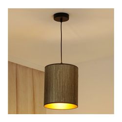 Brilagi - Luster na sajli BOSTON ROLLER 1xE27/15W/230V prečnik 21 cm braon/zlatna