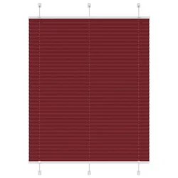 Plisirana zavjesa Bordo crvena 110x100 cm Širina tkanine 109,4 cm Poliester