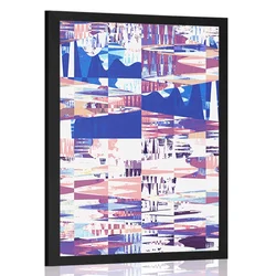 Plakat geometrijski vzorci - 30x45 silver