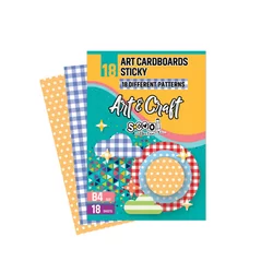S-Cool Set samolepljevih kartona Art&Craft SC1809, B4, 18 komada
