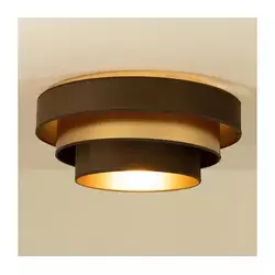 Plafonsko svetlo WENTA 1xE27/60W/230V O 50 cm braon/zlatno