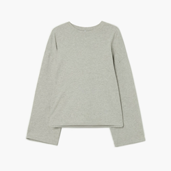 Cropp - Obična predimenzionirana majica - light grey