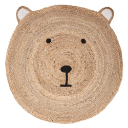 Otroška preproga iz jute BEAR HEAD 100 cm