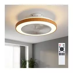 Brilagi - LED prigušiva plafonski ventilator LED/38W/230V 50 cm bela/smeđa + daljinski upravljač