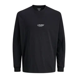 JACK & JONES Majica JJESoho črna/bela