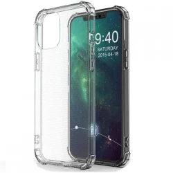 Silikonska futrola s ojačanim rubovima za Apple iPhone 12 Mini - Prozirna KP23562