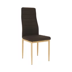 eoshop stol, temno rjava tkanina/kovina, COLETA NOVA