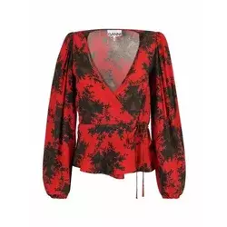 Ganni Ženska bluza F6269-472, Crvena