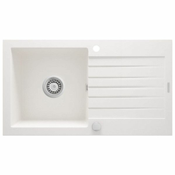 Deante ZQZ A113 Granitna sudopera Zorba 76/WH/O, Bela