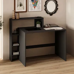HANAH HOME Radni sto Amber Anthracite