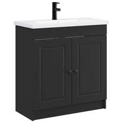 Set namještaja za kupaonicu Crna 78,5 x 37,5 x 81 cm