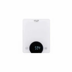 Adler Digitalna kuhinjska vaga AD3173W, Inox, Bela