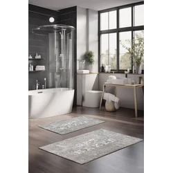 Lessentiel Maison Set prostirki za kupatilo CT-5397, 2 Komada, Svetlosiva