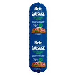 Brit Sausage 12 x 800 g - Puran in grah